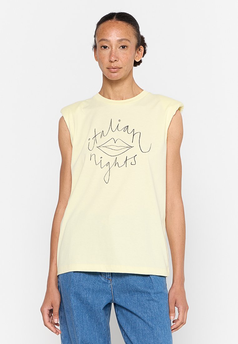 Stella Nova T-shirt print geel