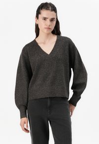 Vero Moda VMBOOM V NECK VER - Trui - chocolate torte