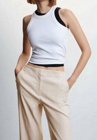 Mango Pantalon classique - sand