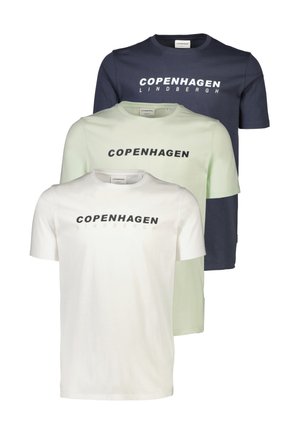 3 PACK CPH TEE SS - T-Shirt print - nb-wh-sg