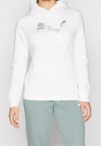 Puma Felpa con cappuccio - white