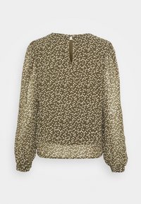 Object OBJMILA LS NOOS - Blusa - deep lichen green/flowers