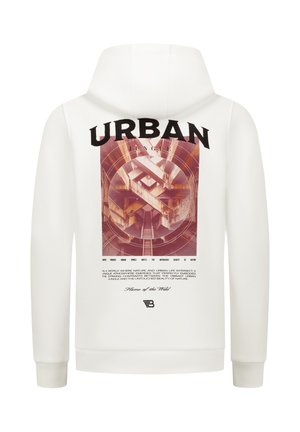 REGULAR FIT - Kapuzenpullover - off white