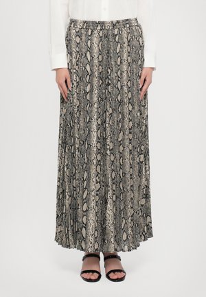 SNAKE MAXI PLEAT SKIRT - Maxirok - soft ecru