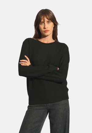 ROUND NECK - Pullover - black