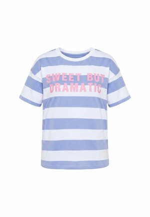 Studio Untold, T-SHIRT, OVERSIZE SHAPE, BLOCKSTREIFEN, STATEMENT - T-Shirt print - pale blue