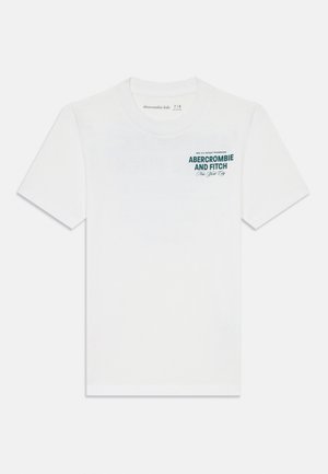 Abercrombie & Fitch CITY STACK TEE - Print T-shirt - bright white