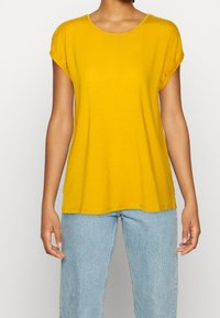 Vero Moda Jednoduché tričko - yellow