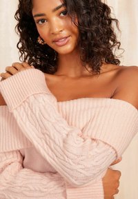 Friends Like These CABLE SLEEVE  PETITE - Pulover - pink