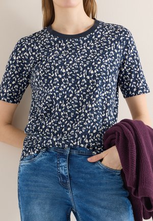 GEMUSTERTES - T-shirt con stampa - blau