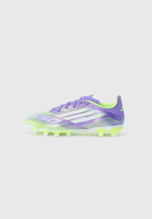 F50 LEAGUE UNISEX - Tvarované kopačky so štupľami - purple rush/white/lucid lemon