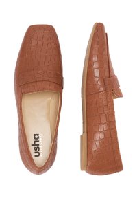 usha Scarpe senza lacci - braun krokodil
