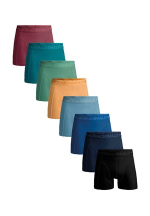 8-PACK  - Úzke boxerky - black blue green yellow red