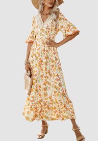 Outfitters Nation ESTAMPADO - Vestido informal - naranja