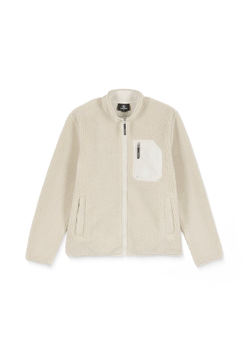 Volcom MUZZER FUZZAR - Fleece jacket - stone - Zalando