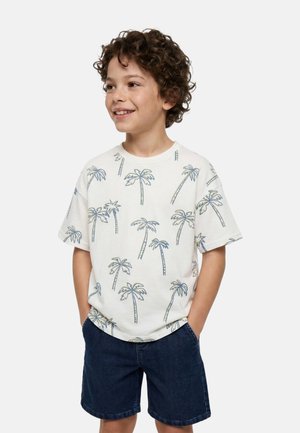 Monoprix, T-shirt imprimé - ecru