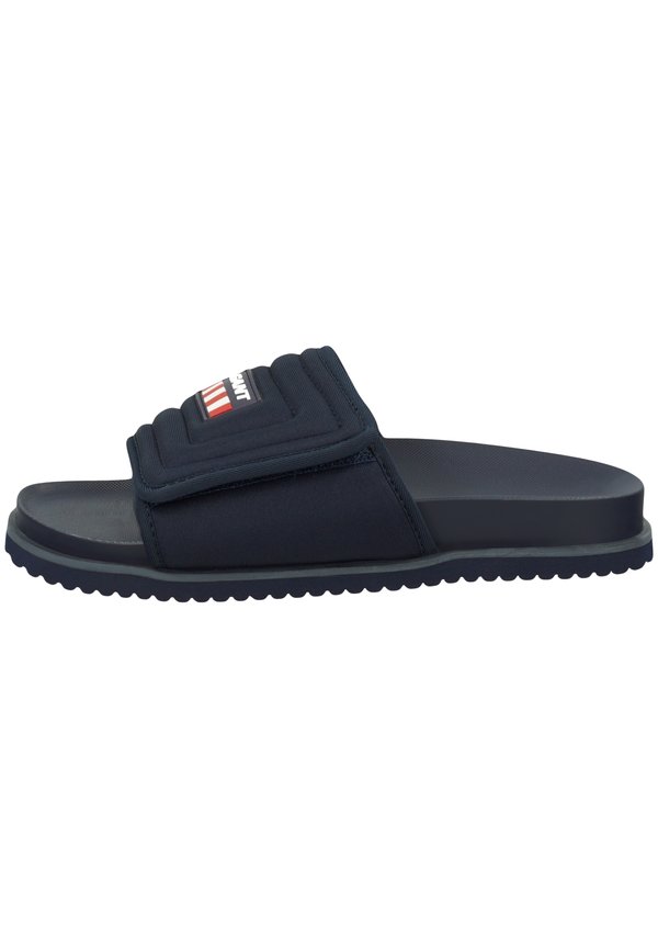 Pantolette flach - marine