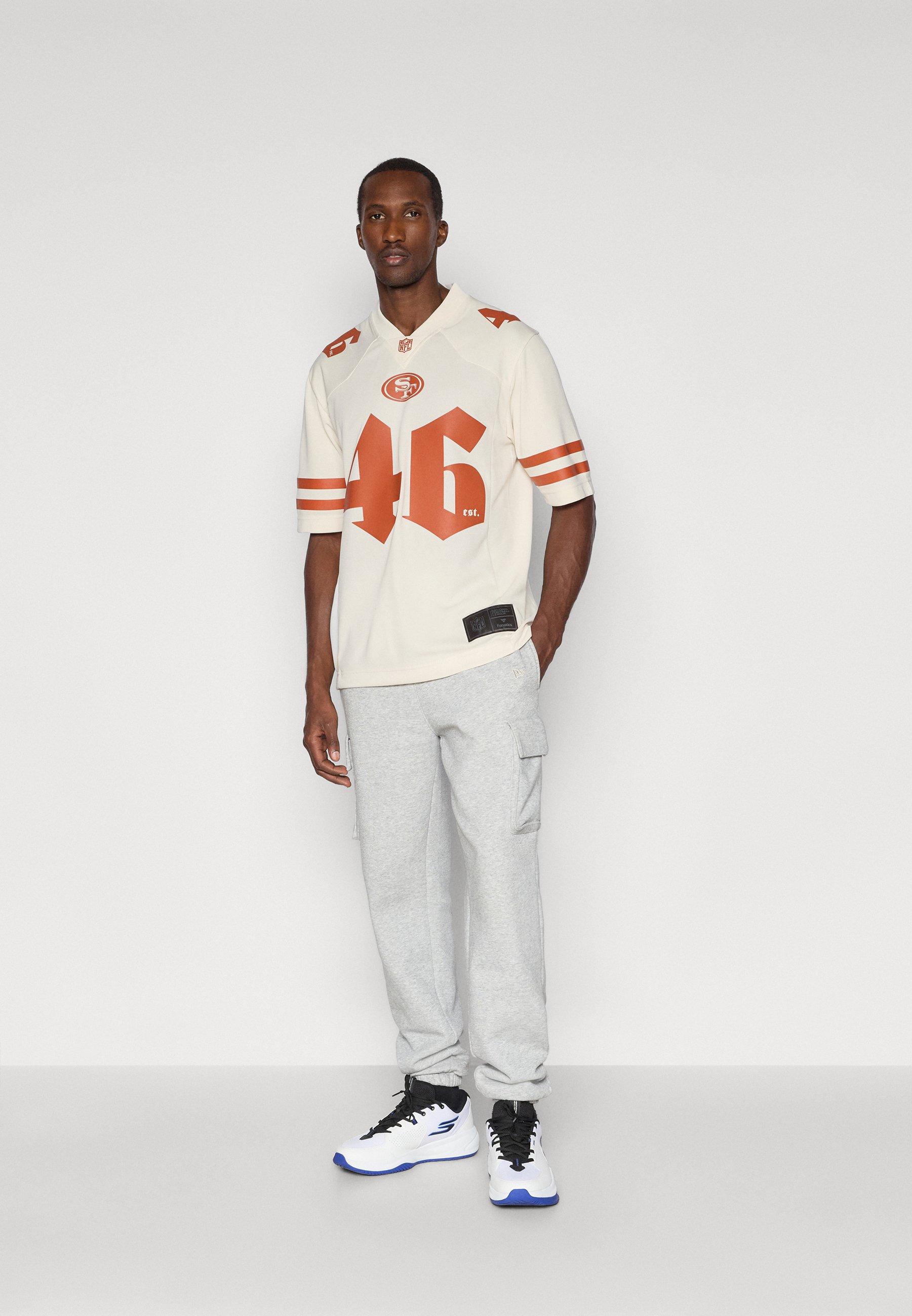 Fanatics NFL SAN FRANCISCO 49ERS - Print T-shirt - whitecap gray