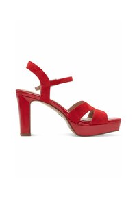 Tamaris Sandalen met hoge hak - red