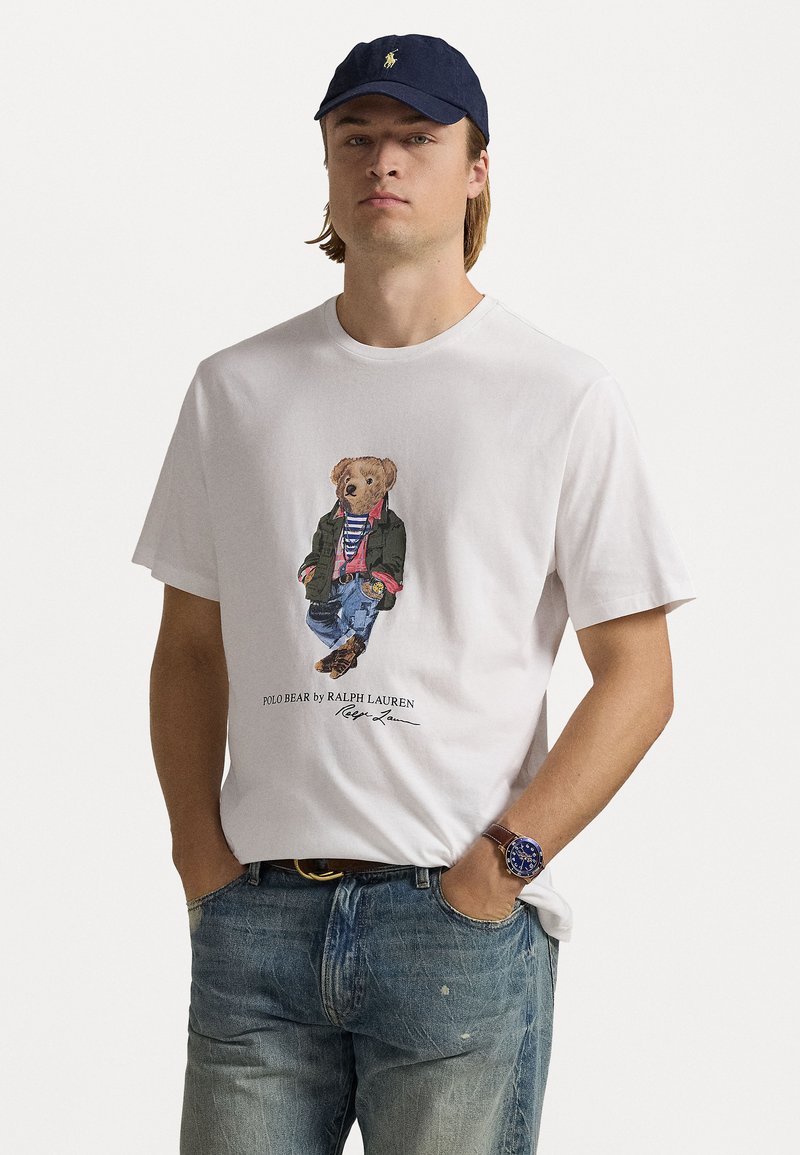 Polo Ralph Lauren Big & Tall - POLO BEAR JERSEY T-SHIRT - T-shirt imprimé - white, Agrandir