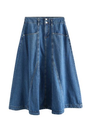 Next, REGULAR FIT - DENIM MAXI SKIRT - Maksiseelik - mid blue