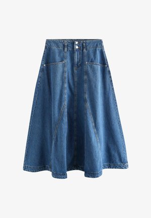 Next, REGULAR FIT - DENIM MAXI SKIRT - Maksiseelik - mid blue