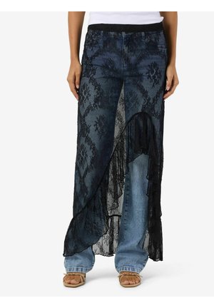 Omslagsskjørt - black