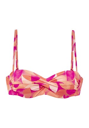 LASCANA, LASCANA BÜGEL-BANDEAU-BIKINI-TOP - Bikini top - beere-pfirsich