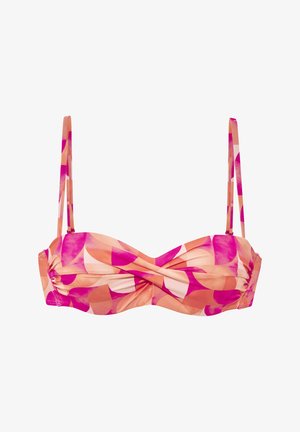 LASCANA, LASCANA BÜGEL-BANDEAU-BIKINI-TOP - Bikini top - beere-pfirsich