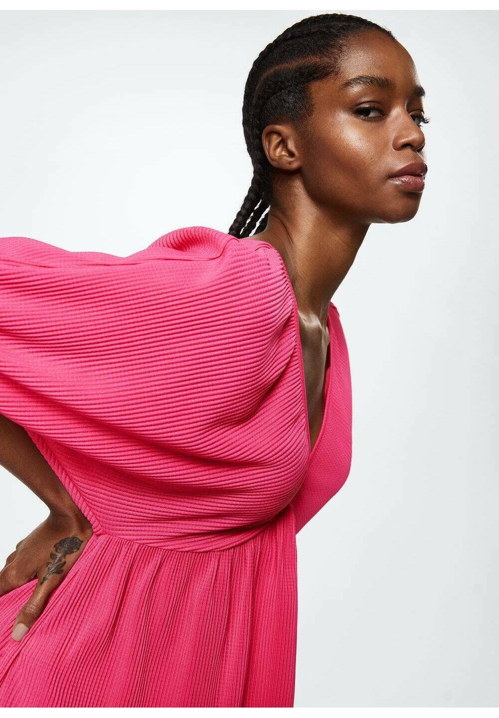 Mango Jumper dress - fuchsia/pink 