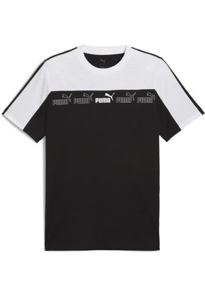 Puma AROUND THE BLOCK - Print T-shirt - black