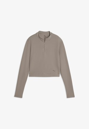 Puma, ZIP - Langærmet T-shirt - mouse gray