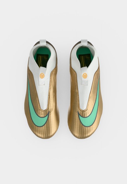 Nike JR MERCURIAL SUPERFLY 11 ACADEMY AG KYLIAN MBAPPE UNISEX - Zapatillas fútbol para césped artificial - metallic gold-coloured/clear jade — foto 5