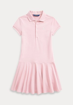 Polo Ralph Lauren SHORT-SLEEVE POLO DRESS 7-14Y - Päevakleit - hint of pink/white