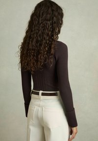 Reiss VIENNE HIGH-NECK  - Džemper - burgundy