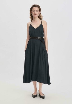 hessnatur MIDI REGULAR - Jurk - schwarz