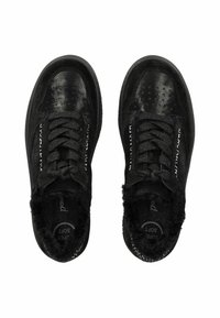 Paul Green Baskets basses - soft suede glossy antic black