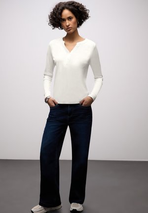 IN UNIFARBE - Maglietta a manica lunga - weiß