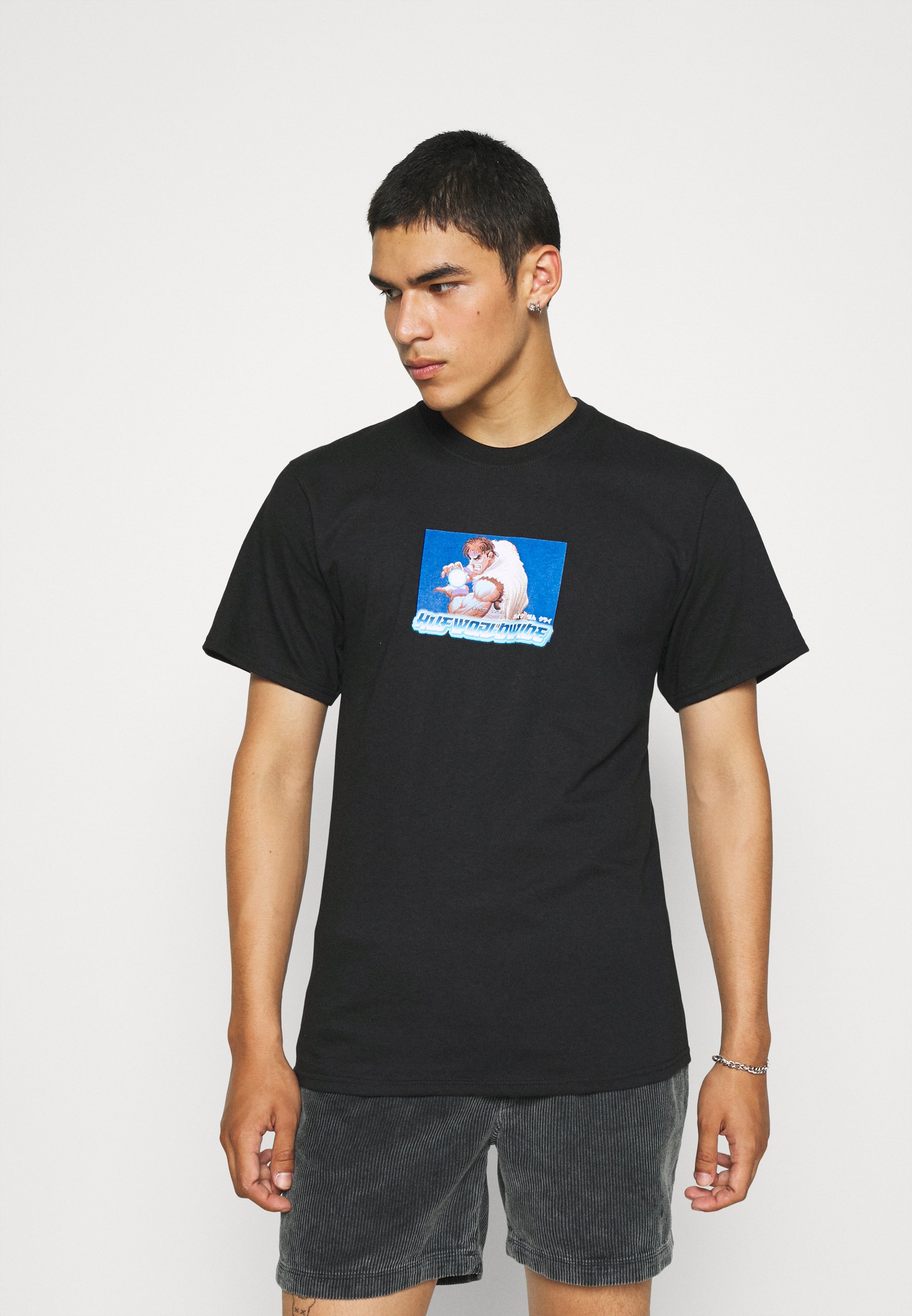 HUF RYU TEE - Print T-shirt - black 