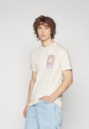 Obey Clothing THROWBACK UNISEX - T-shirts med print - cream