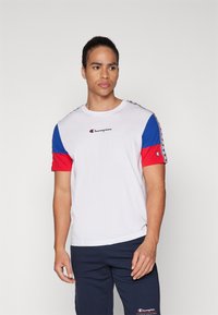 Champion - TAPE CREWNECK  - Triko s potiskem - white/rox Miniatura obrázku 1