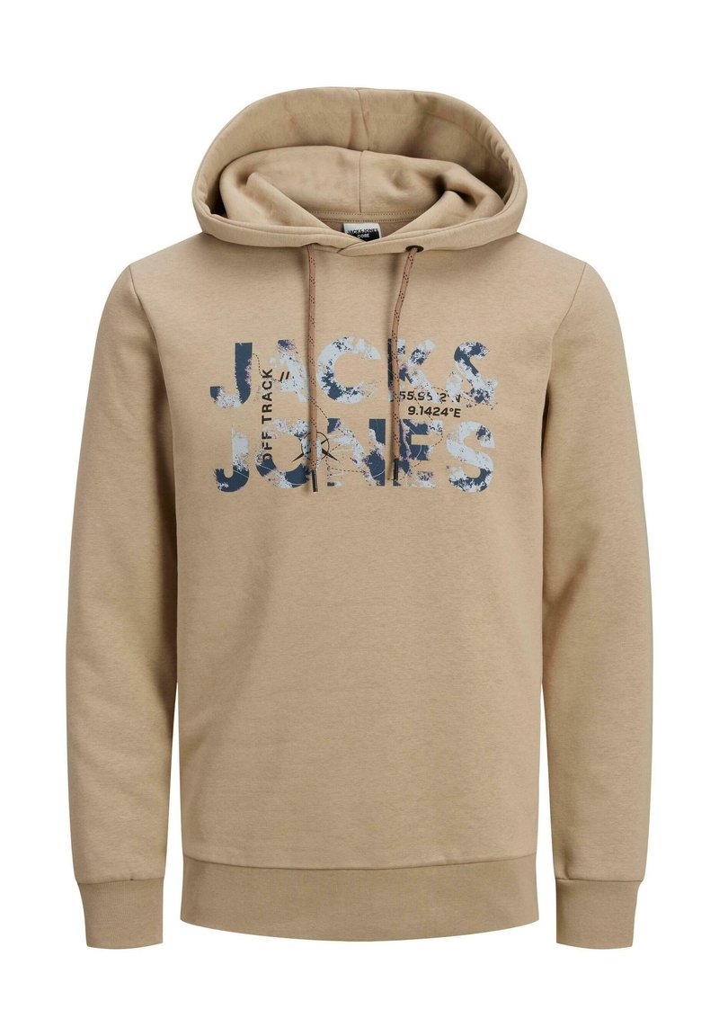 Jack & Jones TECH LOGO - Kapuzenpullover - braun