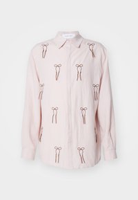 PENNY EMBROIDERED BOW UNISEX - Button-down blouse - pink
