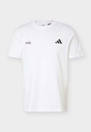 adidas Performance, M RUN ESS G T - T-shirts print - white