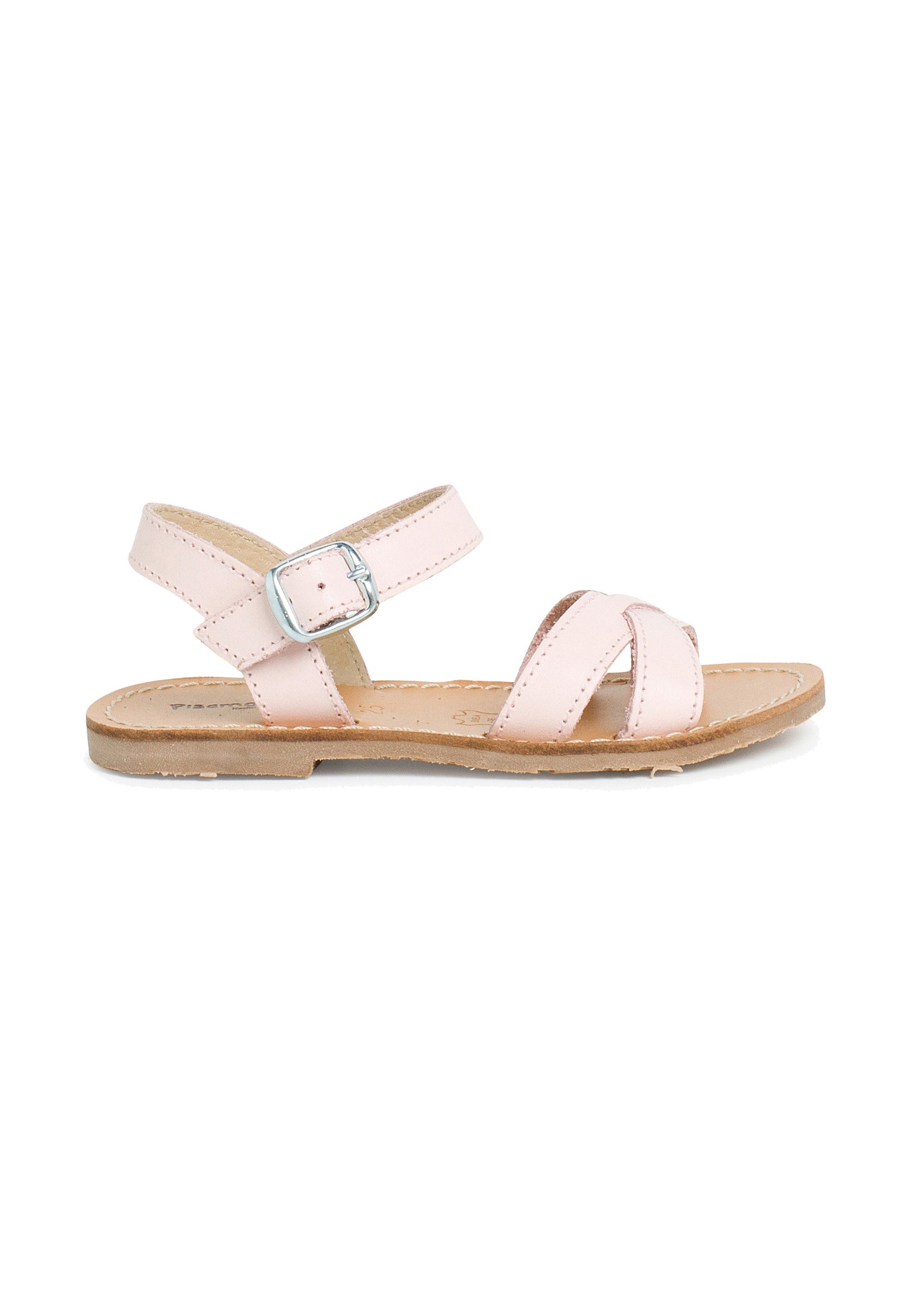 Sandali comfort platino da donna con cinturini incrociati P Soft