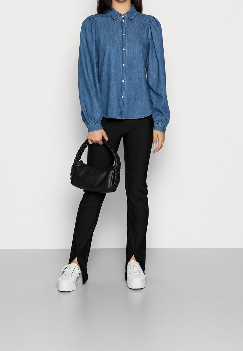 Vero Moda - Camicia in lino color pietra-Neutro
