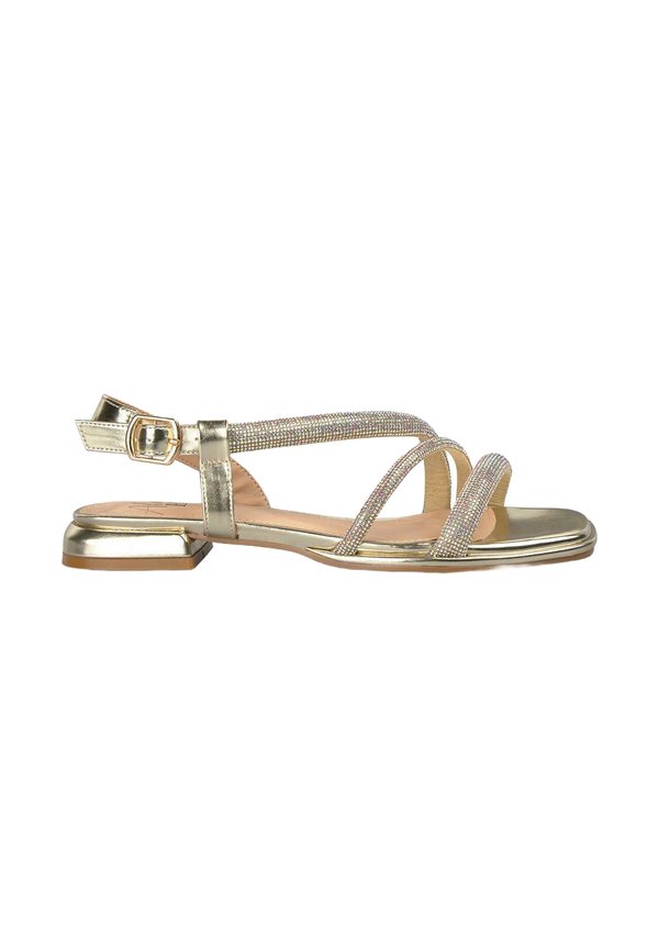 CON CIERRE CON HEBILLA - Riemensandalette - dorado