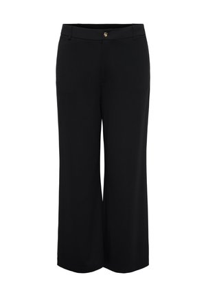 ONLY Carmakoma CARGOLDTRASH-TAILOR HW STR PANT TLR NOOS - Nohavice - black