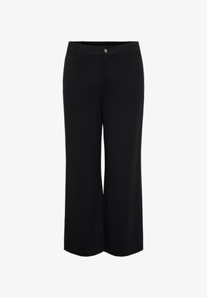 ONLY Carmakoma, CARGOLDTRASH-TAILOR HW STR PANT TLR NOOS - Nohavice - black