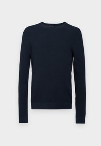 SLHROSS STRUCTURE CREW NECK - Pulóver - dark sapphire
